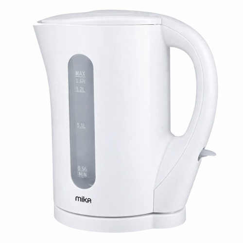 Mika Kettle 1.7L Plastic Cordless Open Element Cream White MKT1103W
